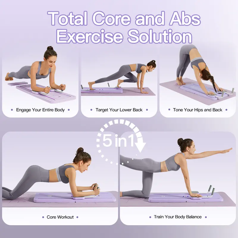 Foldable AB, Pilates Reformer Exercise Board